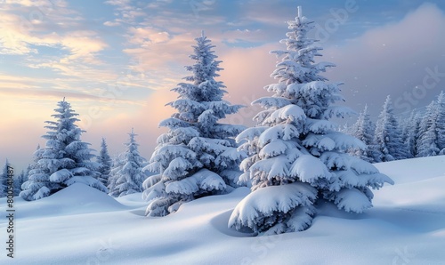 snow covered trees © Павел Озарчук