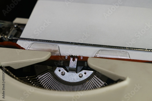 Close Up of an Old-Fashioned Typewriter