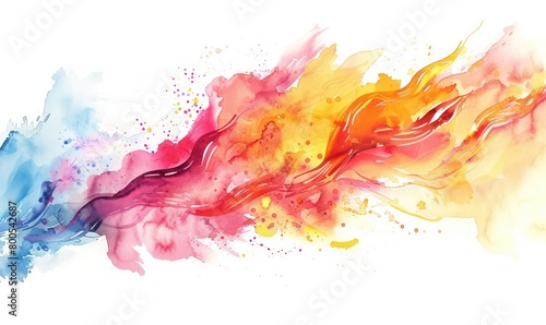 watercolor abstract illustration with free strokes © Dekastro