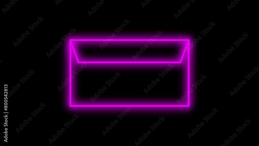 neon new e-mail sign blink animation neon new e-mail sign blink animation