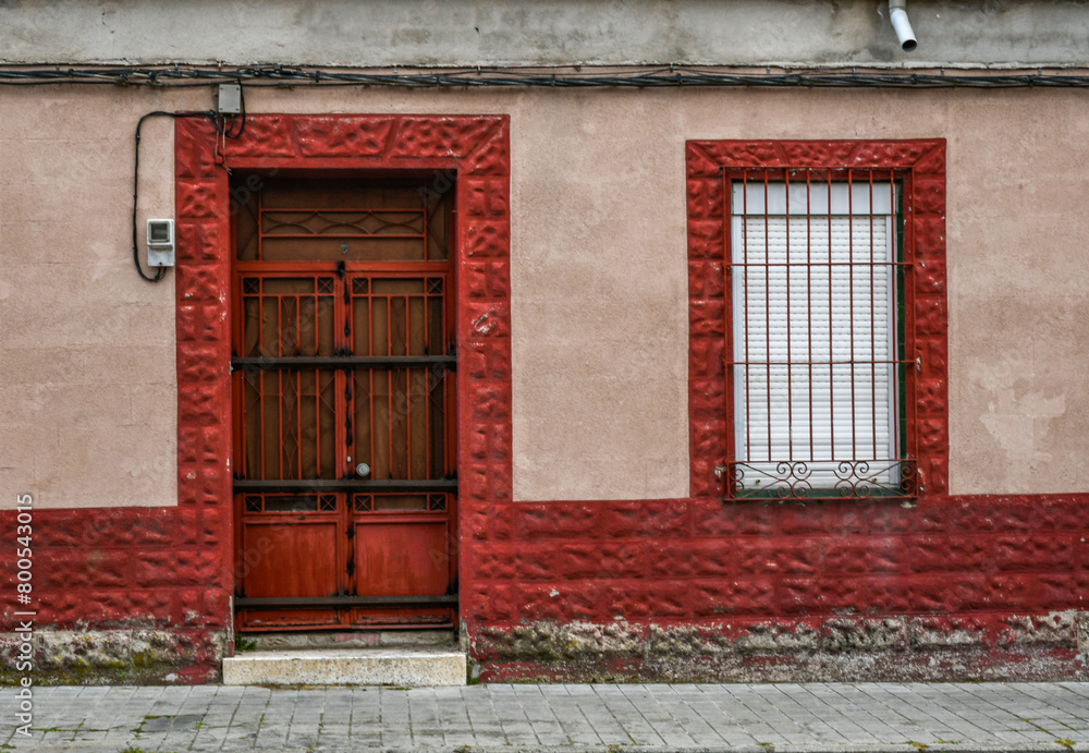 Old house with traditional façade in Ciudad Real, Spain Old house with traditional façade in Ciudad Real, Spain