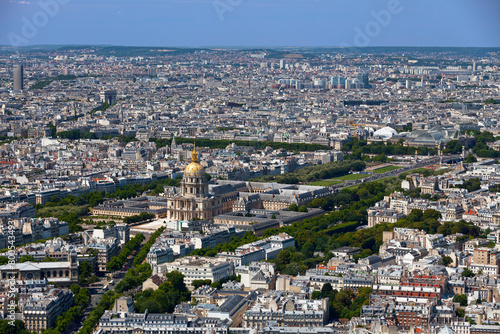 Aerial view of the Hôtel national des Invalides in Paris