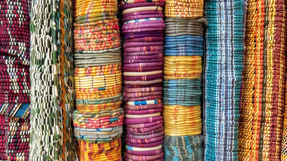 Textiles background: Handwoven or woven with unique patterns from Africa, Displaying Intricate Patterns.
Textiles background: Handwoven or woven with unique patterns from Africa, Displaying Intricate Patterns.
