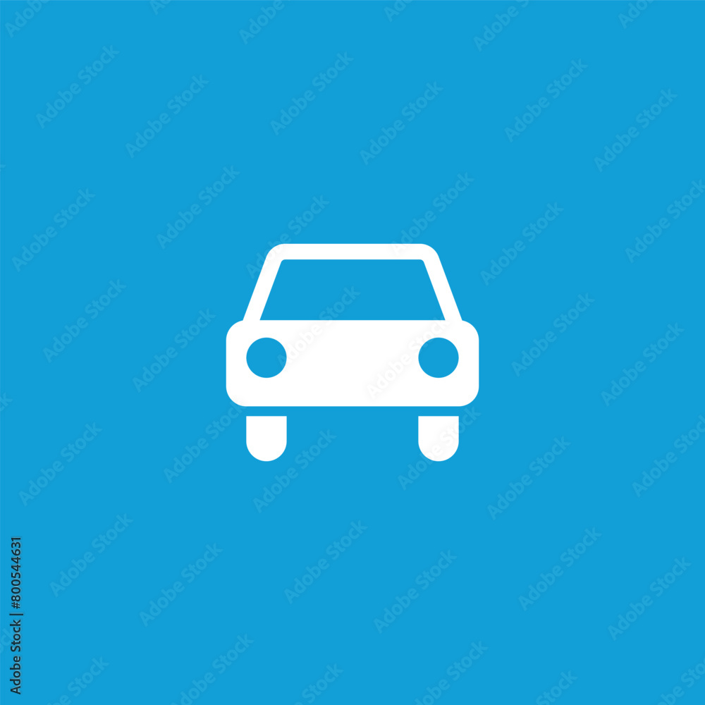 Car silhouette icon. Front view. Vector illustration Car silhouette icon. Front view. Vector illustration