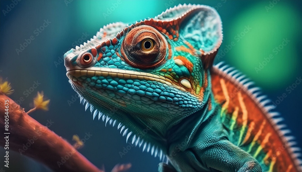 chameleon, background, material, illustration, art, graphic, design, cool, designer, Generative AI