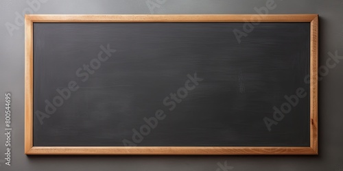 Empty Slate: Mockup of School Chalkboard, Ready for Creativity to Begin photo