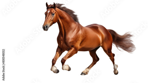 running horse isolated on a transparent background