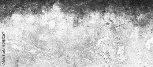Distressed white grunge old wall texture concrete cement wall background. Monochrome grunge gray abstract background. Seamless white concrete texture. Horizontal light gray grunge texture background.