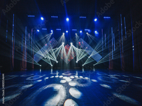 Wallpaper Mural stage lighting effect on the stage, closeup photo with soft focus Torontodigital.ca