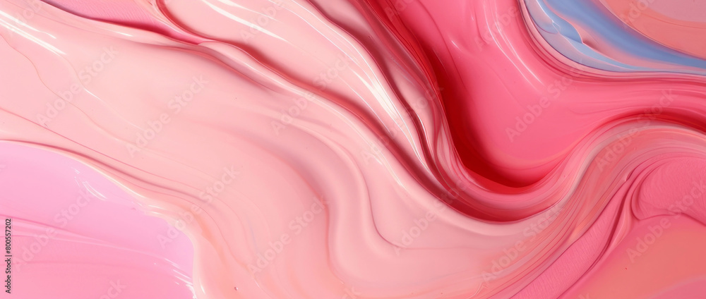 Banner with Liquid acrylic fluid abstract background. Peach color, pink and blue backdrop abstract mixing painting. Art with flows and splashes for interior poster, banner Banner with Liquid acrylic fluid abstract background. Peach color, pink and blue backdrop abstract mixing painting. Art with flows and splashes for interior poster, banner