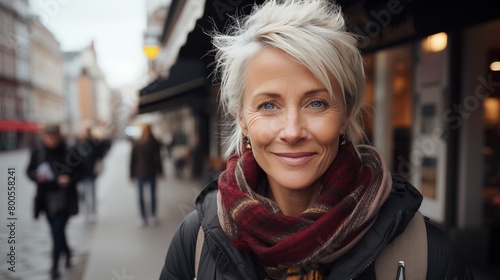 Wallpaper Mural portrait of a woman in the city
 Torontodigital.ca