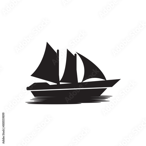 Sailboat symbol logo icon, vector illustration design