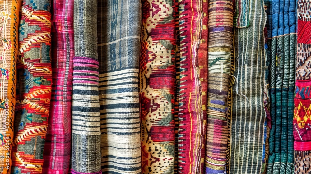Textiles background: Handwoven unique pattern from Southeast Asia. Textiles background: Handwoven unique pattern from Southeast Asia.