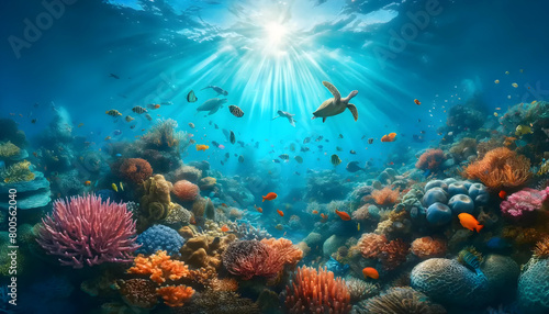 coral reef in sea © Jessica