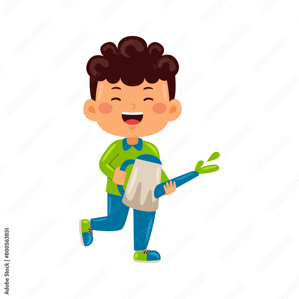 Kids celebrating Earth Day vector illustration Kids celebrating Earth Day vector illustration