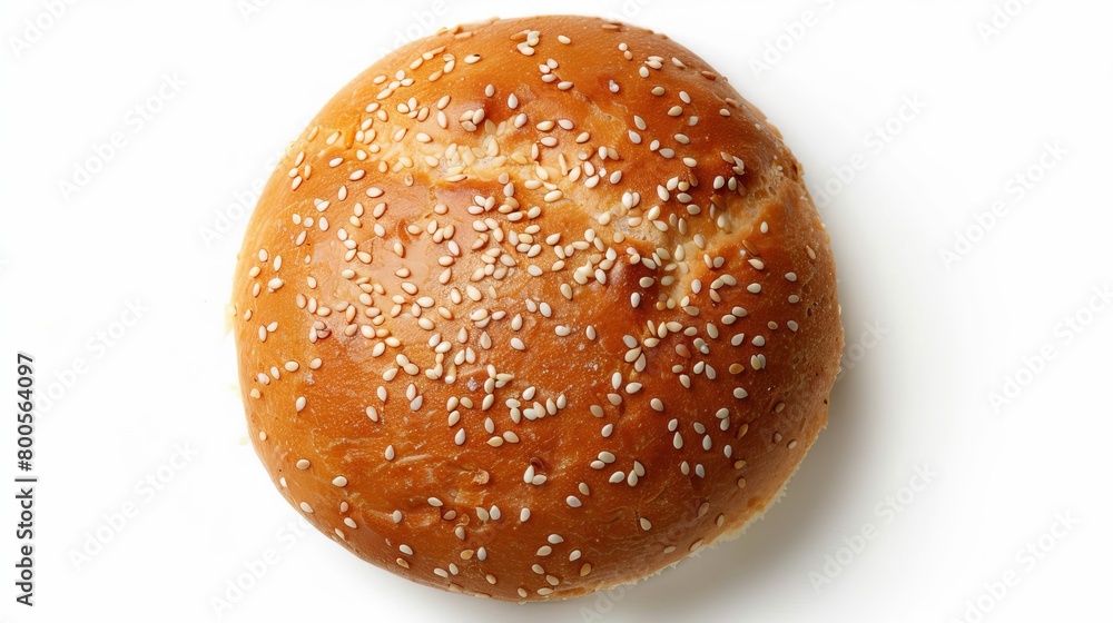A top view of a perfectly round hamburger bread bun, isolated on a clean white background.
A top view of a perfectly round hamburger bread bun, isolated on a clean white background.