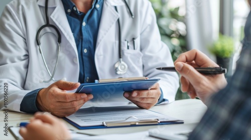 Wallpaper Mural A person meeting with a financial advisor to review their retirement plan and life insurance coverage, ensuring comprehensive protection for their golden years. Torontodigital.ca