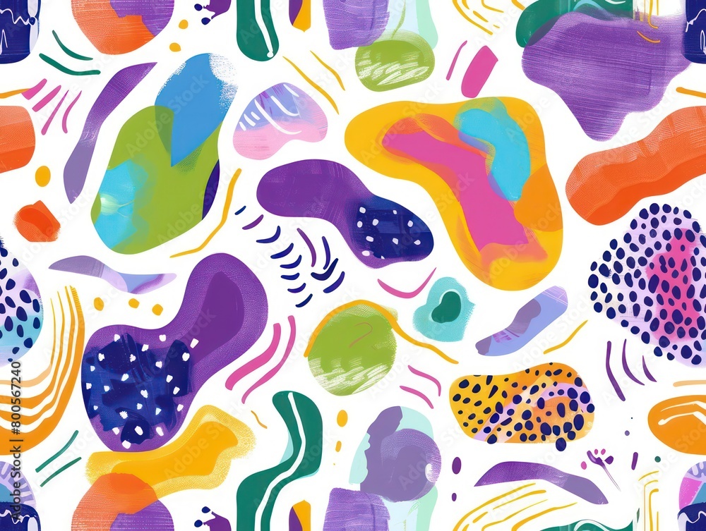 abstract surface pattern with organic fluid camouflage shapes and vivid colors on a white background abstract surface pattern with organic fluid camouflage shapes and vivid colors on a white background