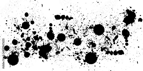 Black and white blotches brush strokes graphic effect background design element for illustration background. Vector
