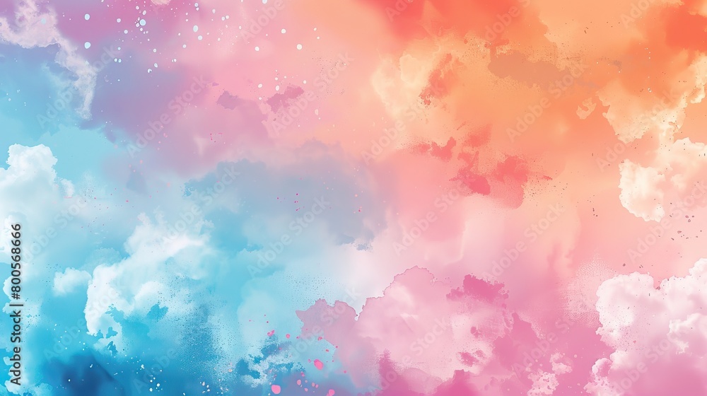 Watercolor abstract background, pattern, texture. For design, pastel colors. AI generated illustration