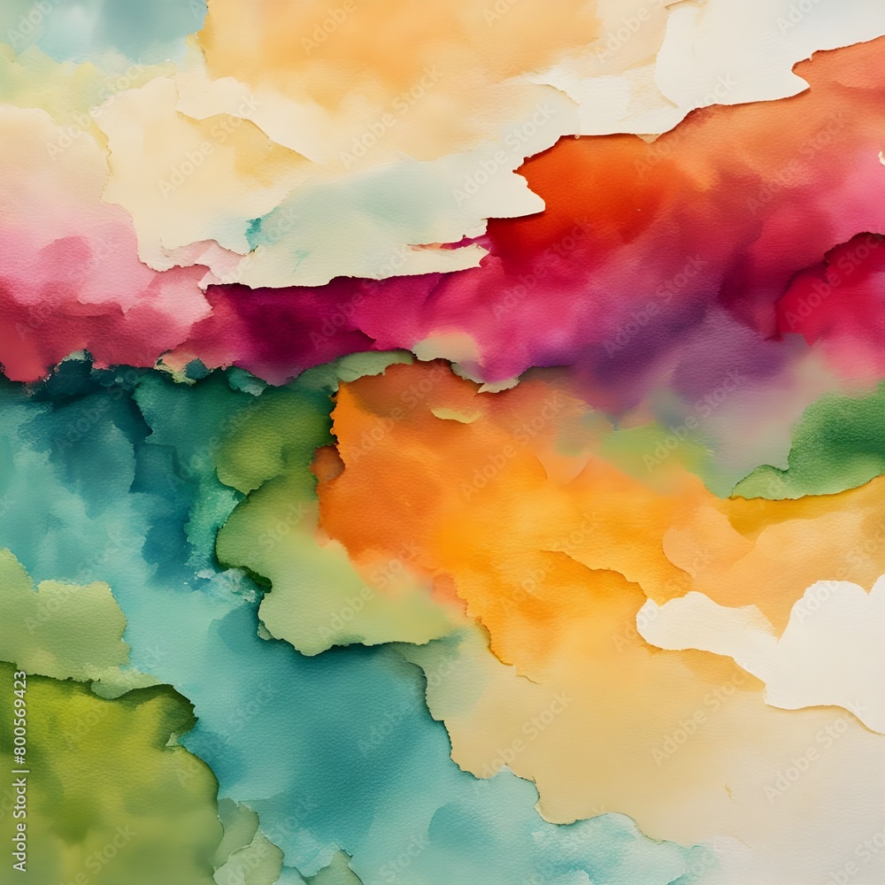 Obraz premium Multi Colors Painted In Cutout Pattern