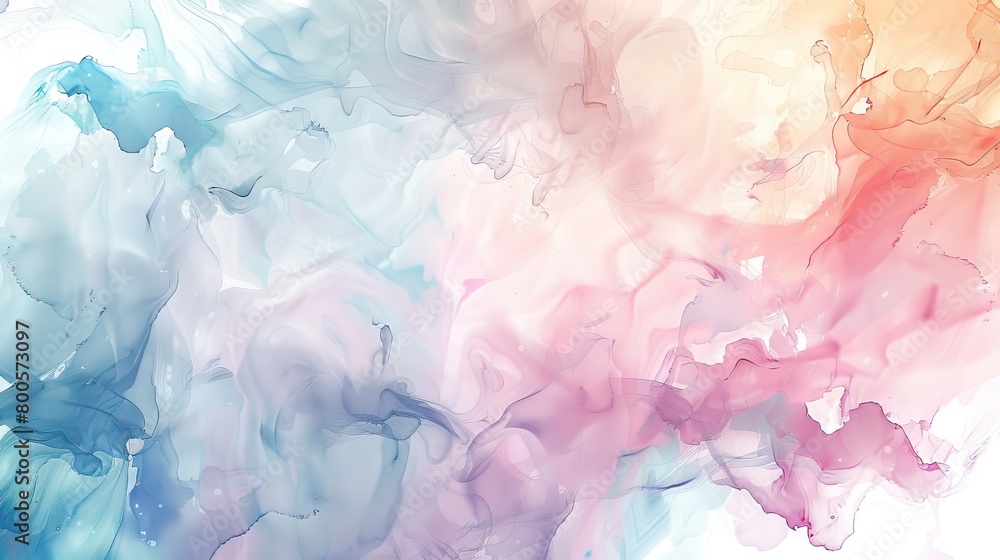 Watercolor abstract background, pattern, texture. For design, pastel colors. AI generated illustration