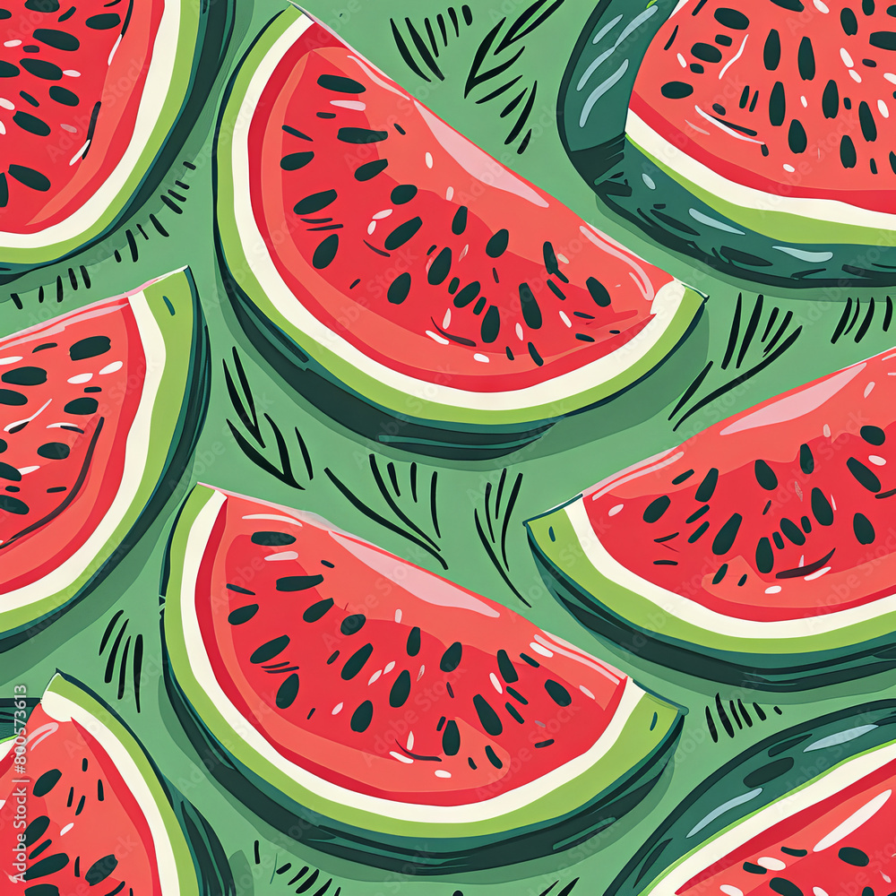sliced watermelon pattern sliced watermelon pattern