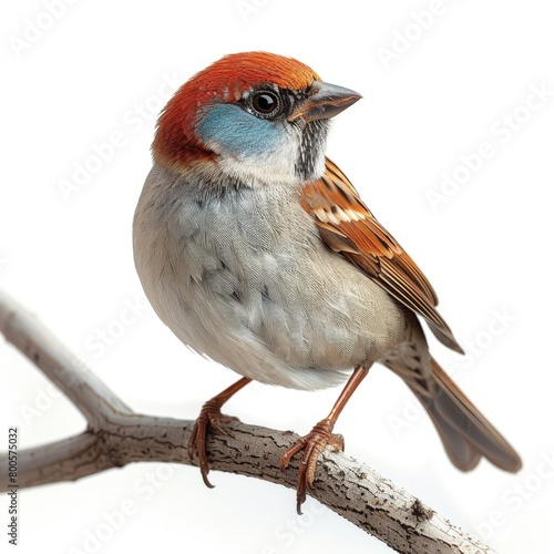 a small bird sitting on a branch of a tree photo