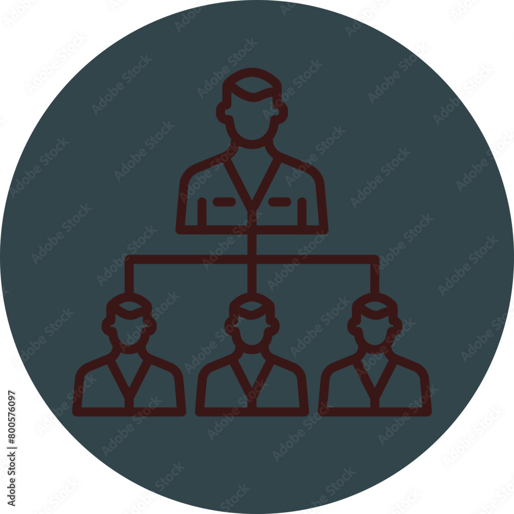 Team Structure Grey Red Line Circle Icon Line Circle Icon Team Structure Grey Red Line Circle Icon Line Circle Icon
