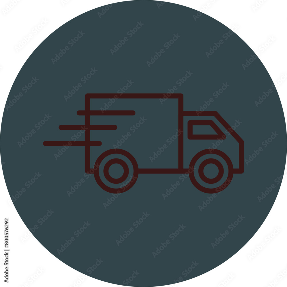 Fast Delivery Grey Red Line Circle Icon Line Circle Icon Fast Delivery Grey Red Line Circle Icon Line Circle Icon