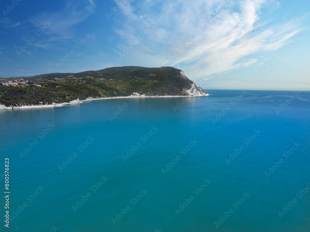 panoramic aerial view of mount conero panoramic aerial view of mount conero