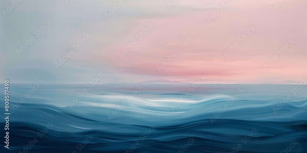 Soft Dawn Gradients: Delicate Pinks and Blues Illuminate the Horizon