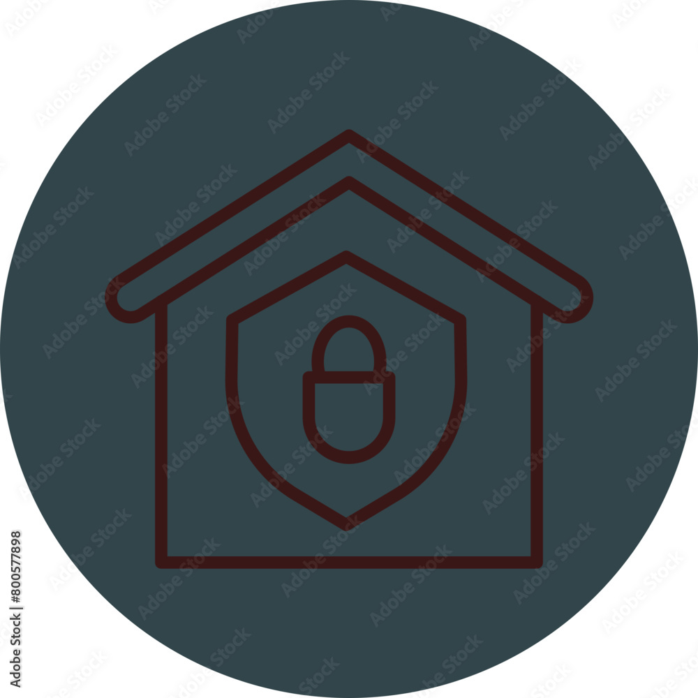 Security Grey Red Line Circle Icon Line Circle Icon Security Grey Red Line Circle Icon Line Circle Icon