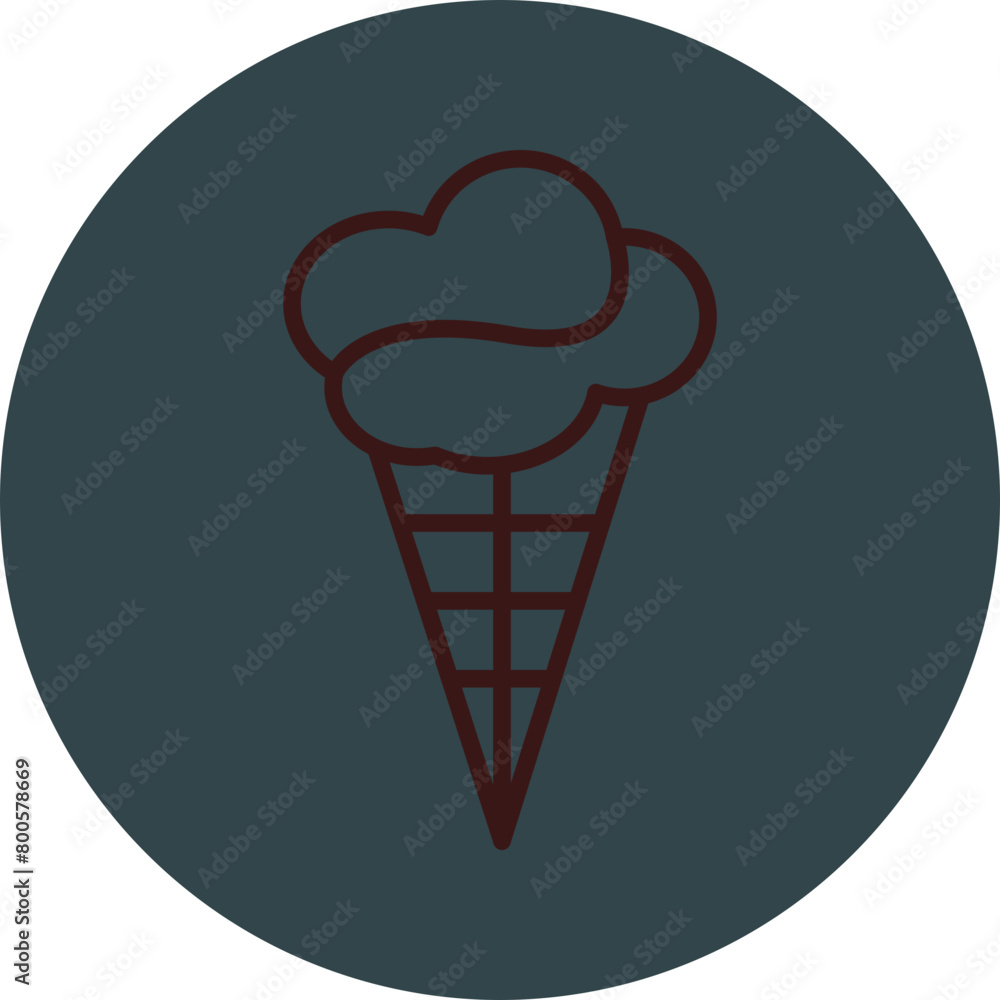 Ice cream Grey Red Line Circle Icon Line Circle Icon Ice cream Grey Red Line Circle Icon Line Circle Icon