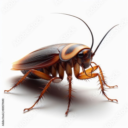 cockroach isolated on white © Садыг Сеид-заде