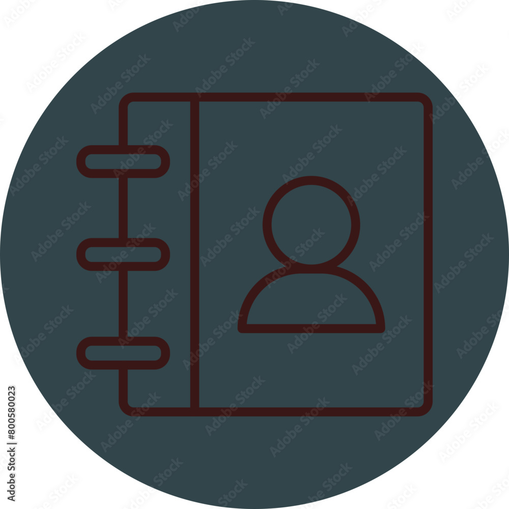 Contacts Grey Red Line Circle Icon Line Circle Icon Contacts Grey Red Line Circle Icon Line Circle Icon