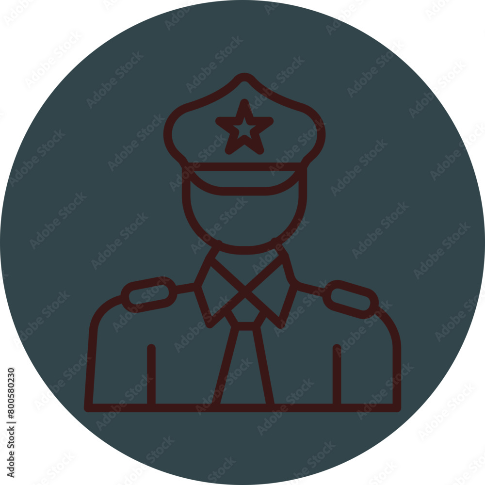 Police Grey Red Line Circle Icon Line Circle Icon Police Grey Red Line Circle Icon Line Circle Icon
