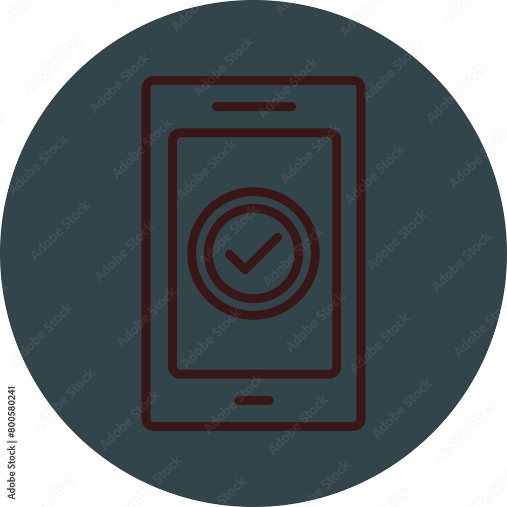 Mobile Sign Grey Red Line Circle Icon Line Circle Icon Mobile Sign Grey Red Line Circle Icon Line Circle Icon
