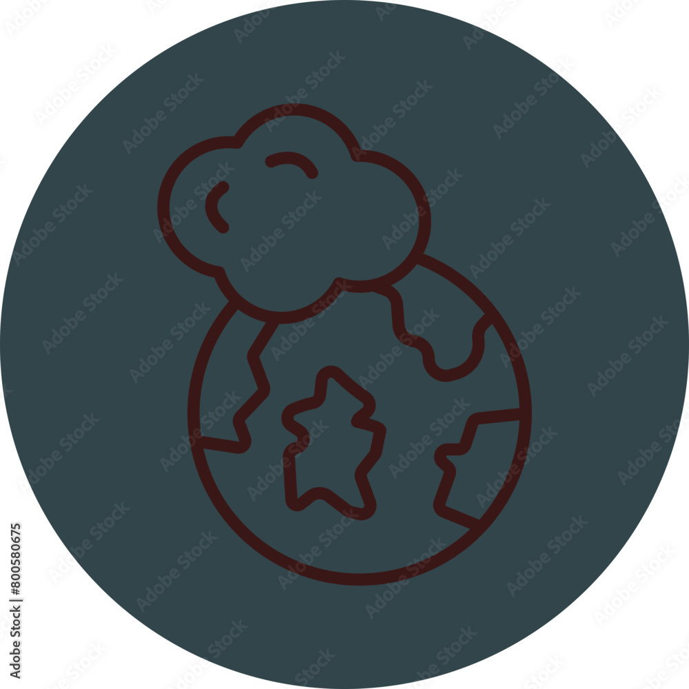 Earth Grey Red Line Circle Icon Line Circle Icon Earth Grey Red Line Circle Icon Line Circle Icon