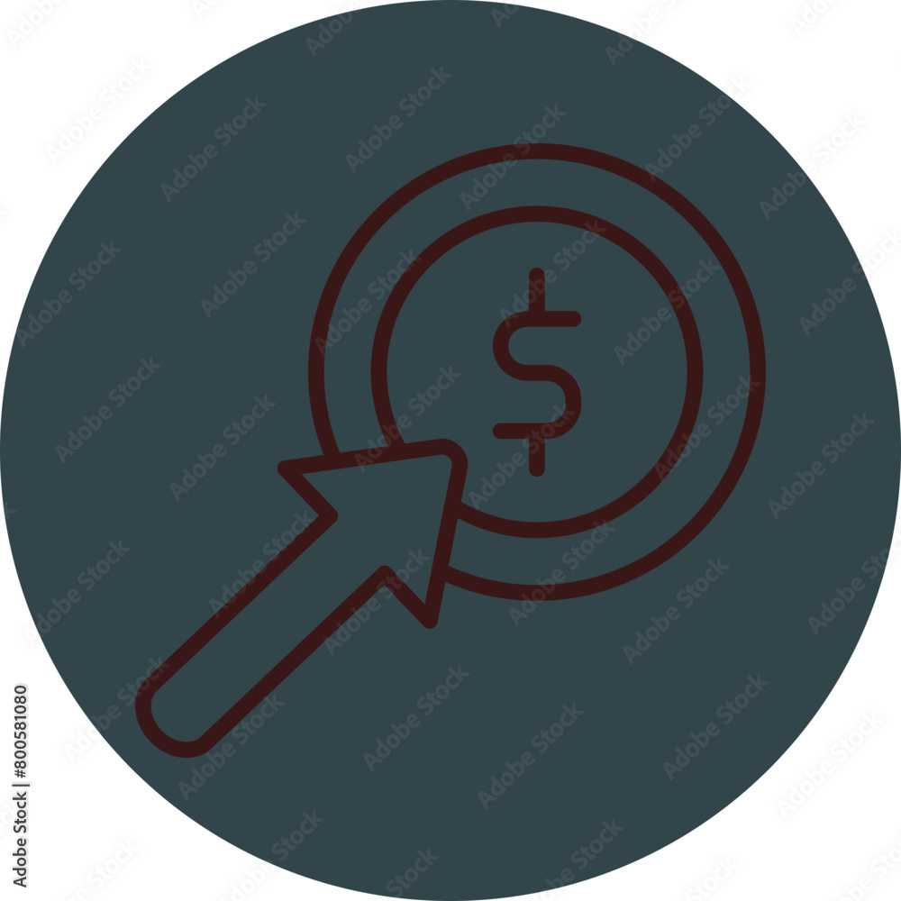 Pay Per Click Grey Red Line Circle Icon Line Circle Icon Pay Per Click Grey Red Line Circle Icon Line Circle Icon
