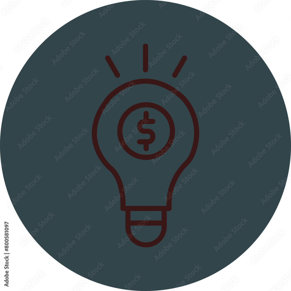 Idea Grey Red Line Circle Icon Line Circle Icon Idea Grey Red Line Circle Icon Line Circle Icon
