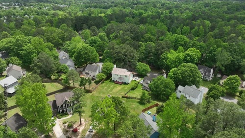 Suburbs in North Raleigh, NC.
