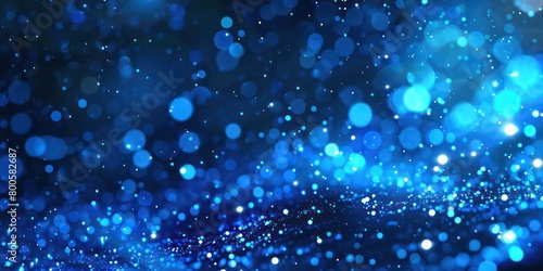 wallpaper with blue sparkling lights, nice depth and glow