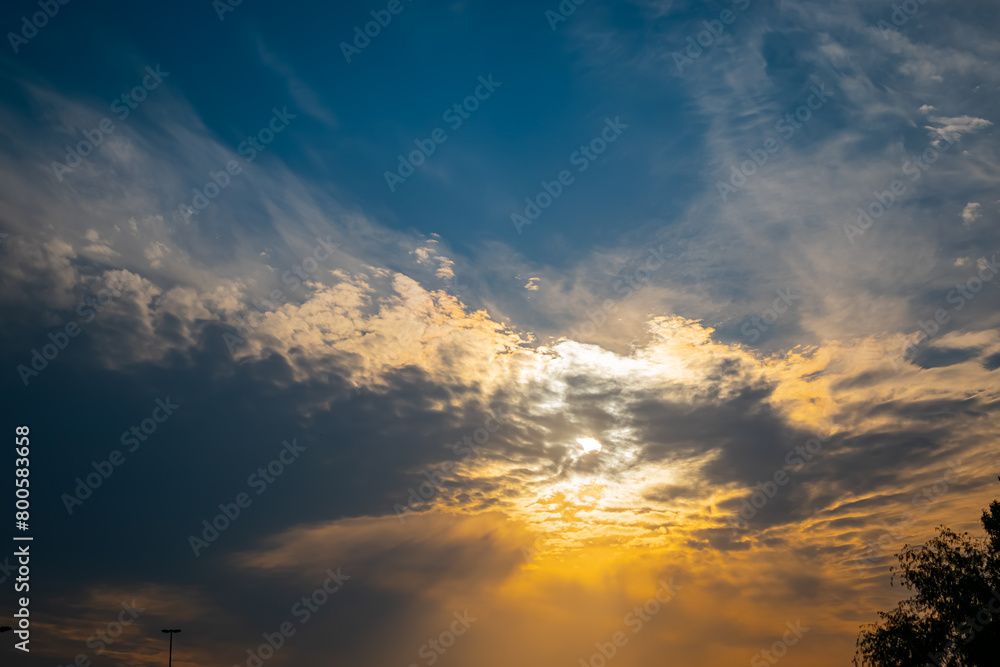 Fototapeta premium sunset in the mountains