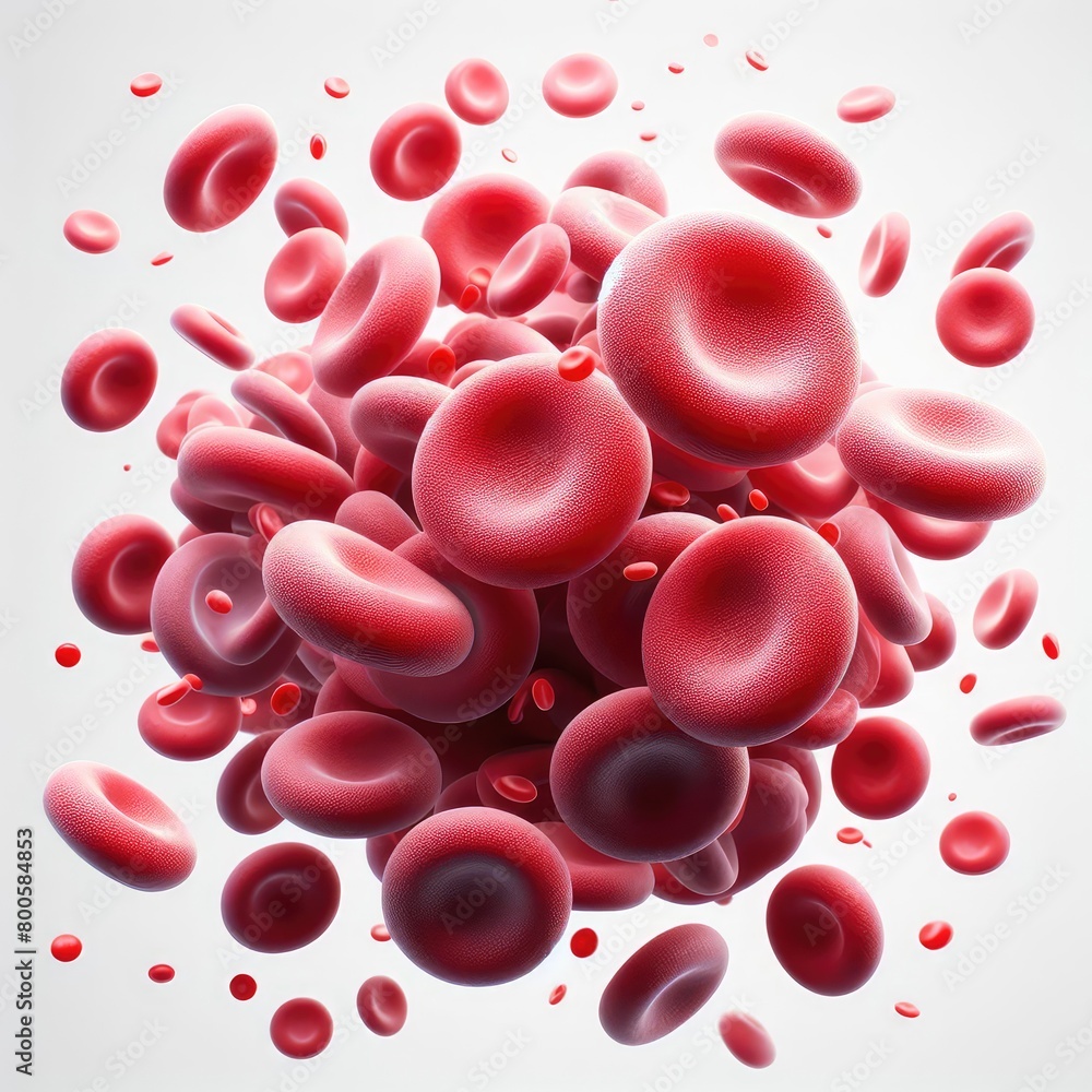 Erythrocytes blood cell wave Human blood globulins isolated on a white background Erythrocytes blood cell wave Human blood globulins isolated on a white background
