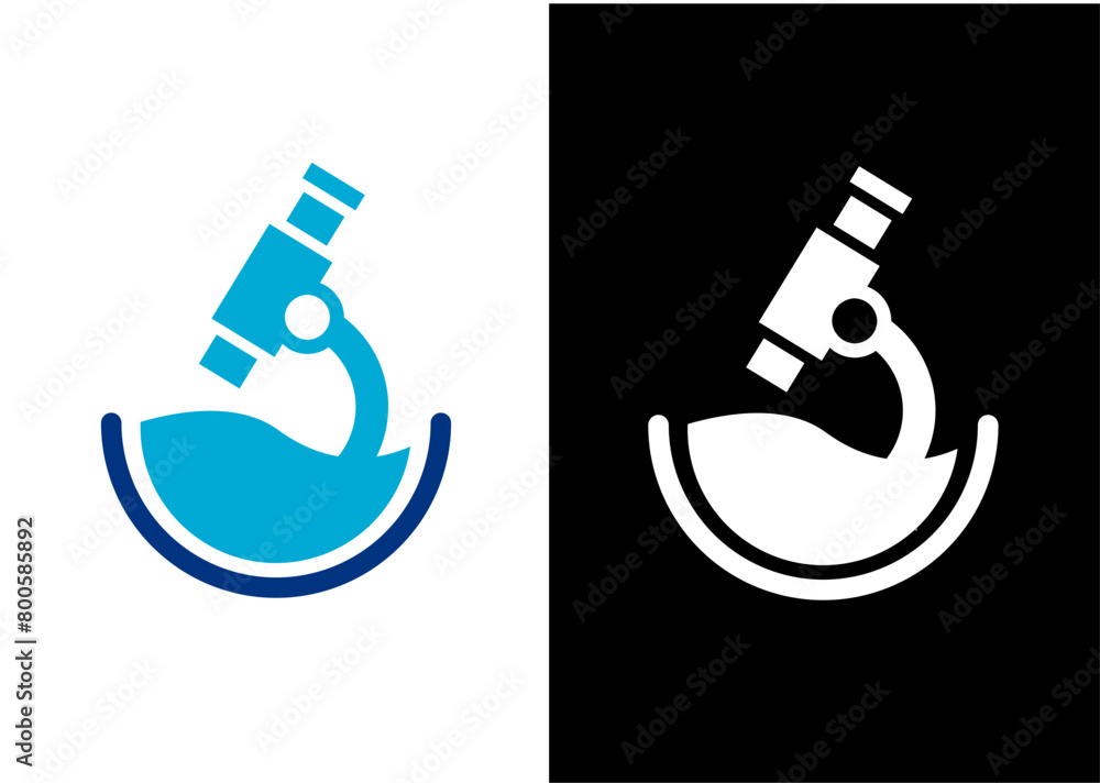 Microscope logo image design. Simple illustration of biology microscope vector icon,analyse,laboratory,element,company,medical centre Microscope logo image design. Simple illustration of biology microscope vector icon,analyse,laboratory,element,company,medical centre