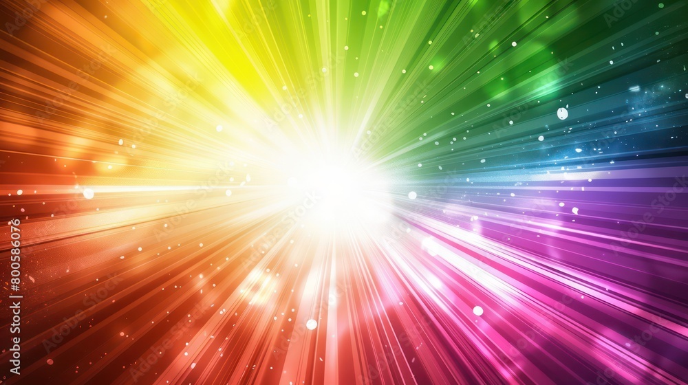 A dynamic and colorful background image showcasing a burst of rainbow lights with a starry effect A dynamic and colorful background image showcasing a burst of rainbow lights with a starry effect
