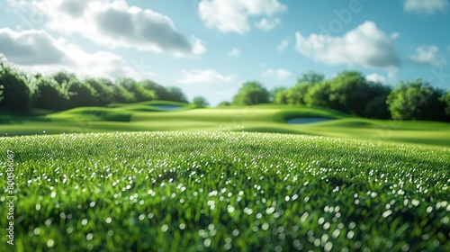 meadow lush green wallpaper, realistic and vivid
 photo