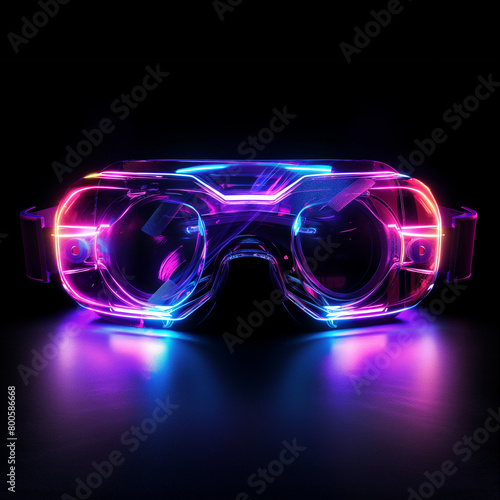 Holographic of Vr glass. Holographic textured.