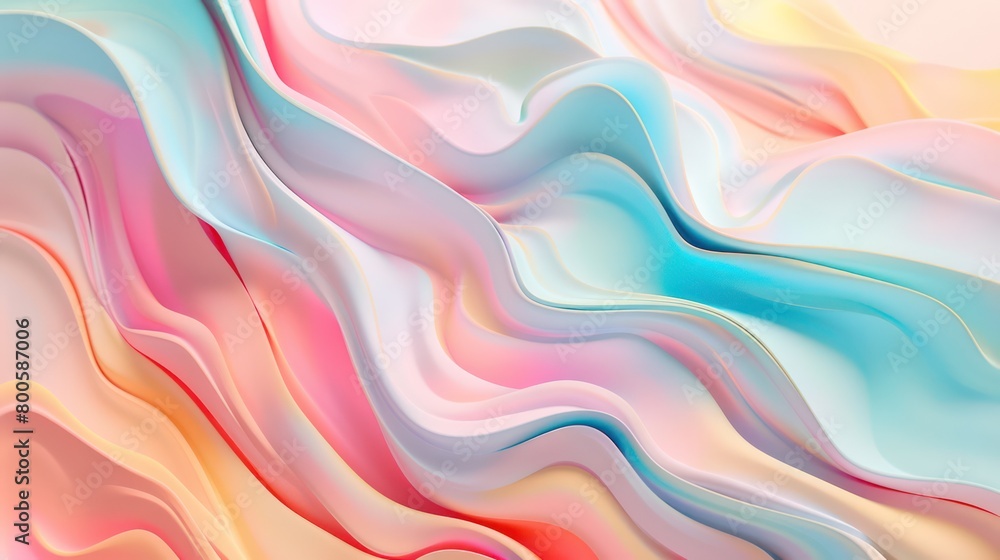 Fototapeta premium Vibrant and dynamic fluid art pattern with a mix of colors creating a visually stunning abstract design